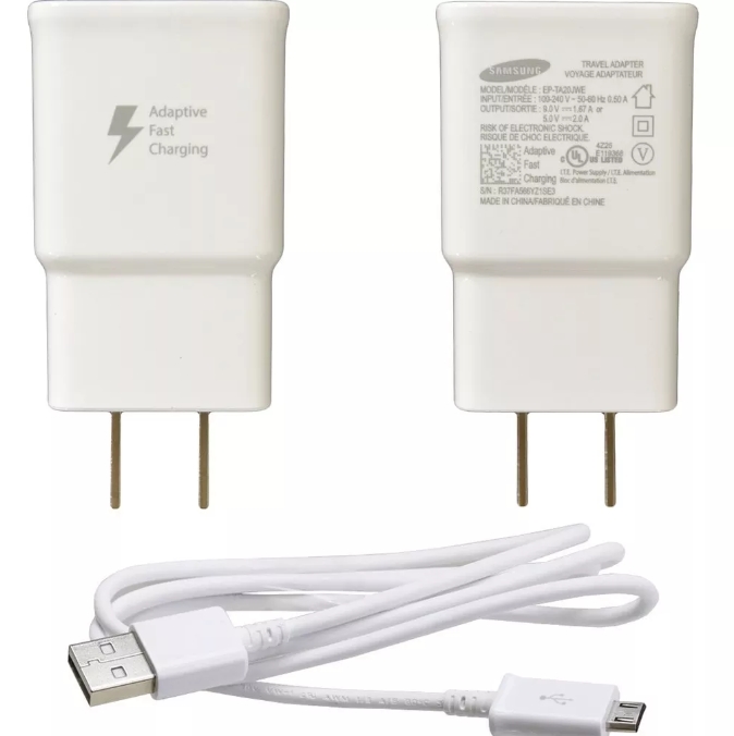 Cargador Y Cable Datos Samsung Carga Rapida 9v Note 4